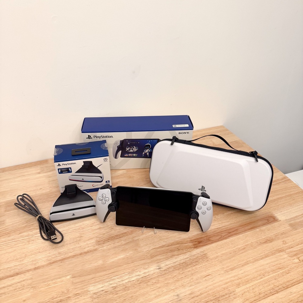 Sony PlayStation Portal in Box Bundle w/ OEM Charging Dock & Carry Case | Tested